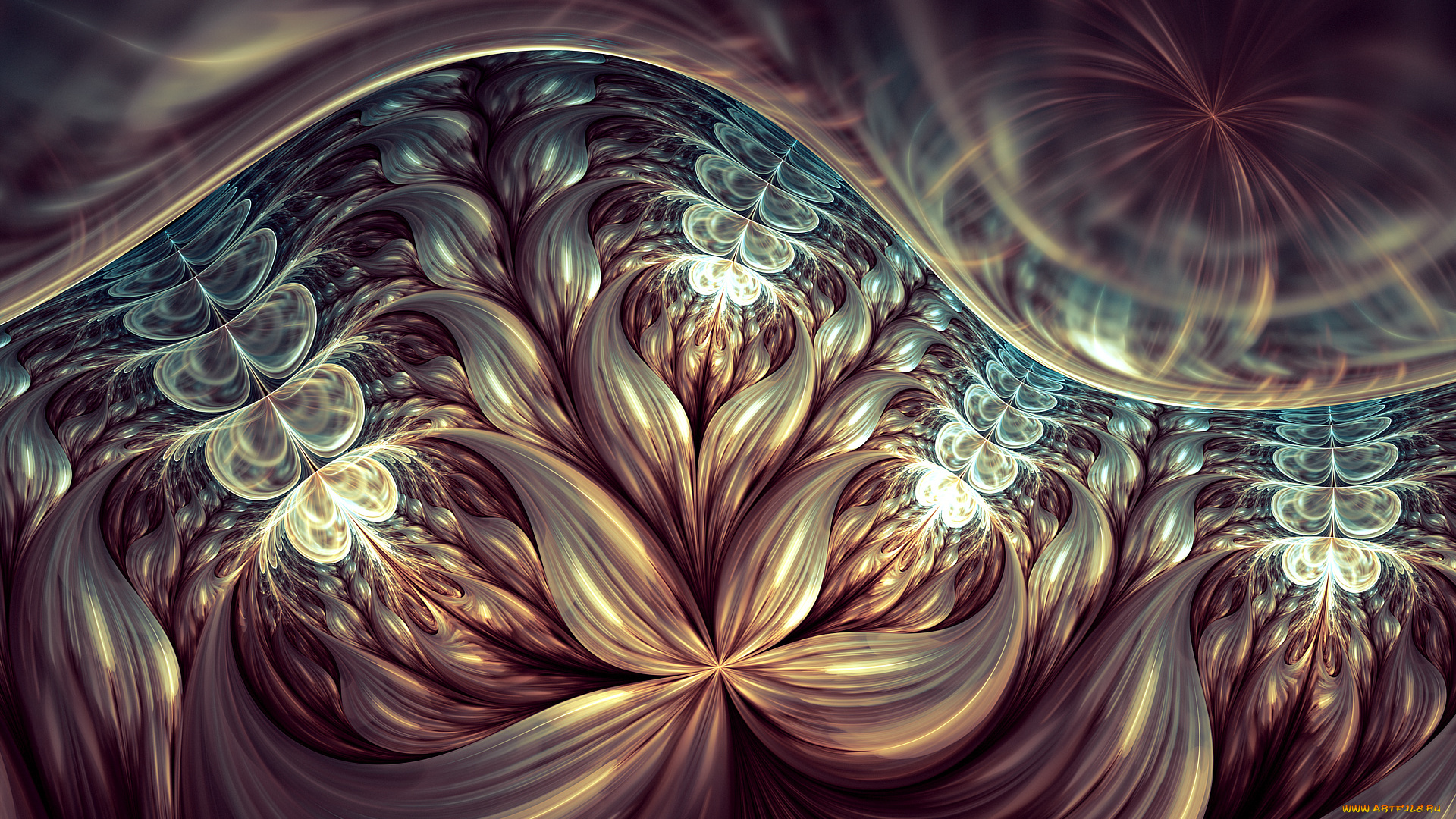 3д, графика, fractal, фракталы, узор