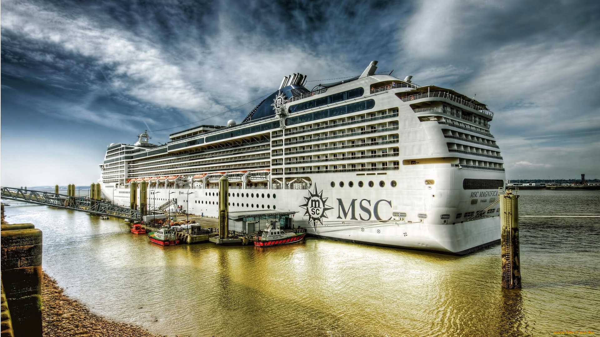 msc, magnifica, корабли, лайнеры, круиз, причал, лайнер, океанский