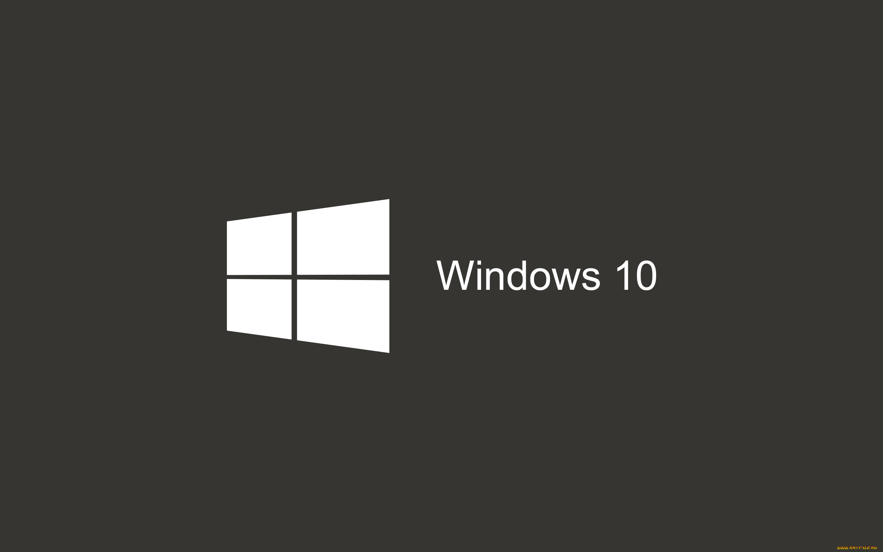 компьютеры, windows, 10, темный, фон, пуск, windows, темно-серый, логотип