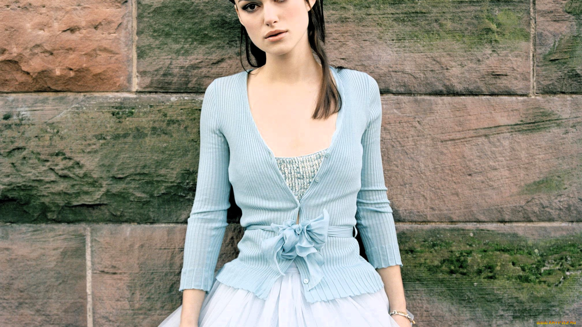 девушки, keira, knightley, актриса, брюнетка, кофта, юбка