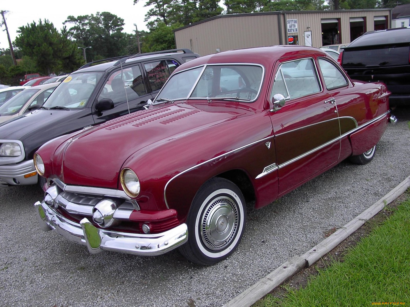 1951, ford, coupe, classic, автомобили