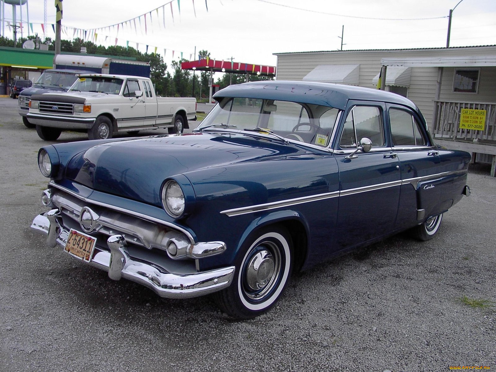 1954, ford, crestline, classic, автомобили