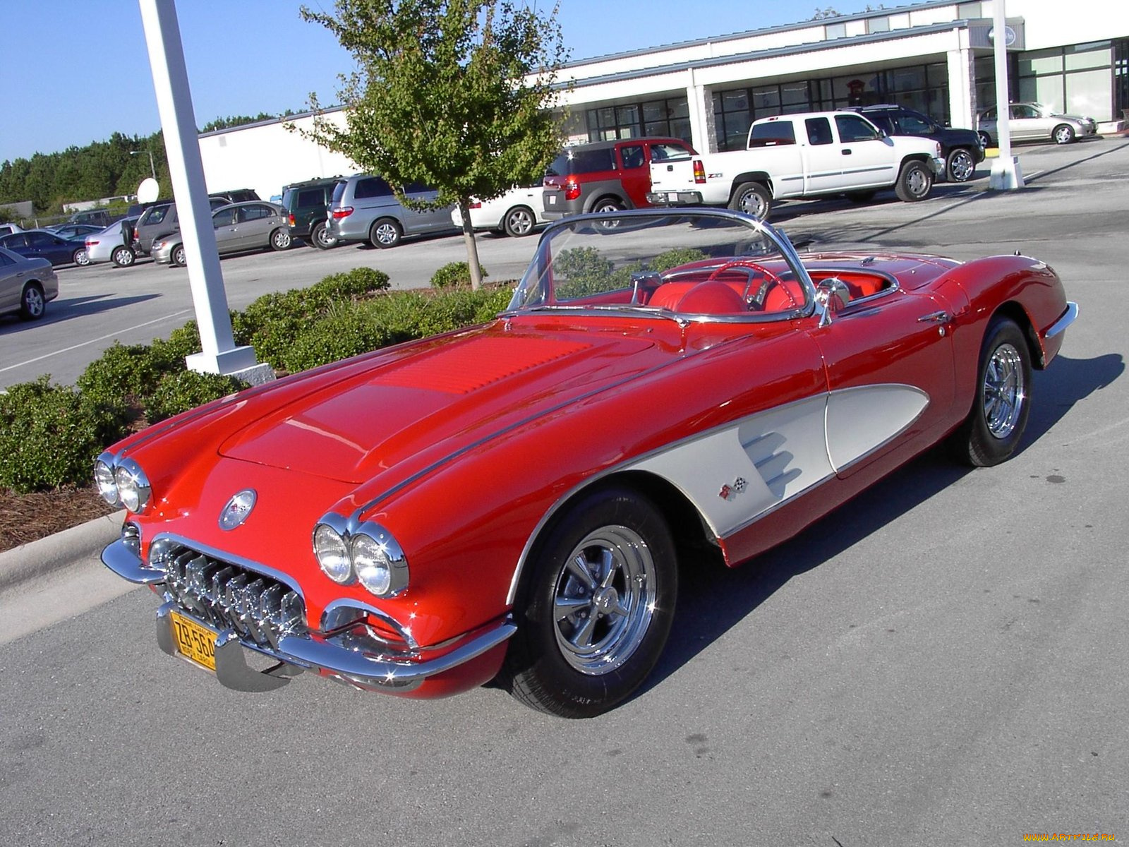 1958, chevrolet, corvette, classic, 02, автомобили, выставки, уличные, фото