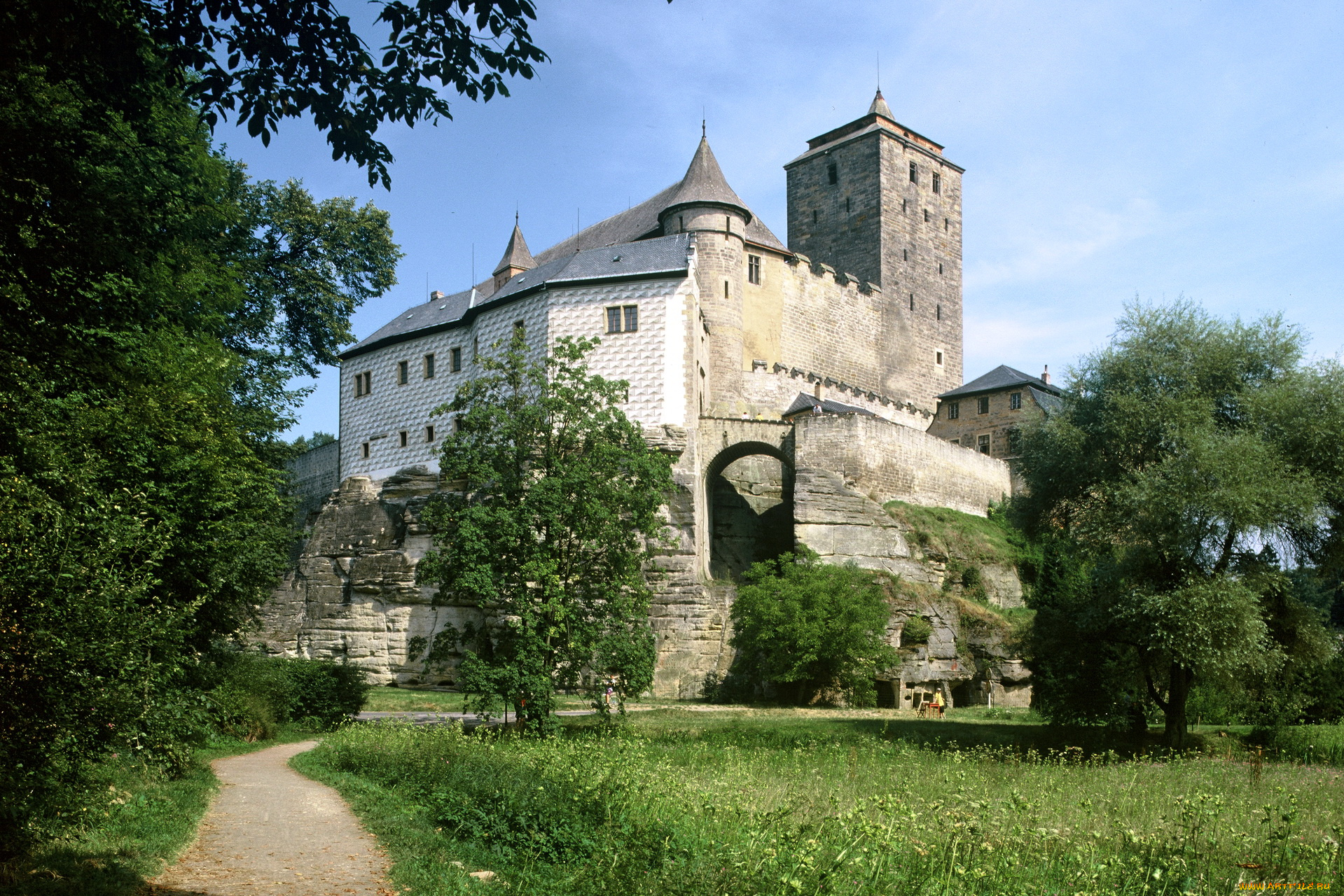 castle, kost, Чехия, города, дворцы, замки, крепости, замок