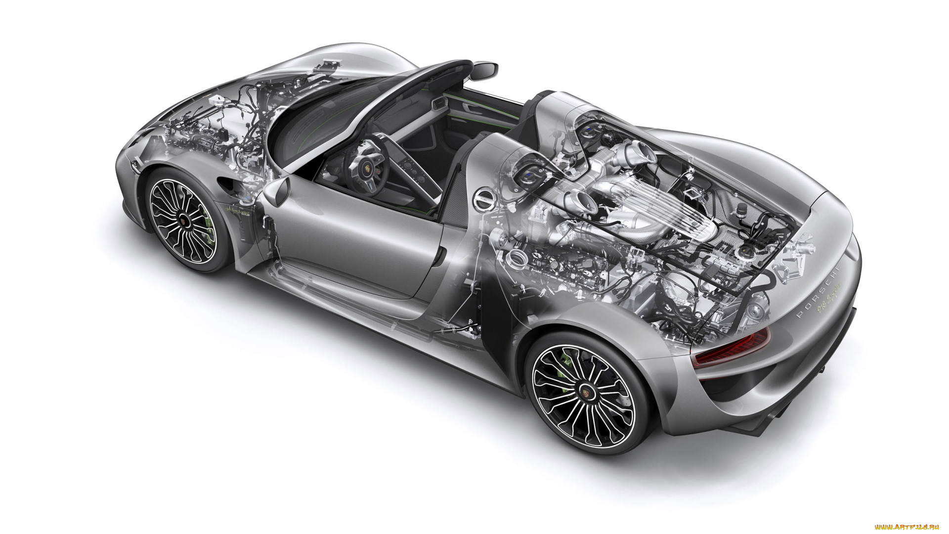 porsche, 918, spyder, автомобили, рентген, dr, ing, h, c, f, ag, элитные, спортивные, германия