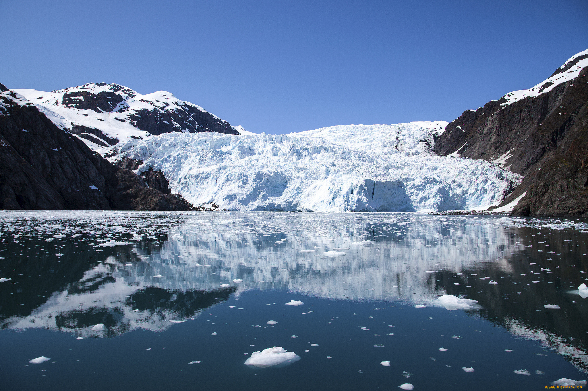 holgate, glacier, kenai, fjords, national, park, alaska, природа, айсберги, ледники, отражение, национальный, парк, кенай-фьордс, залив, горы, ледник, лагуна, аляска