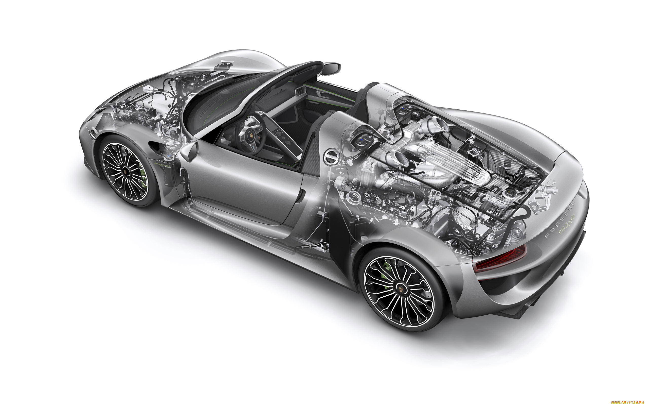 porsche, 918, spyder, автомобили, рентген, dr, ing, h, c, f, ag, элитные, спортивные, германия