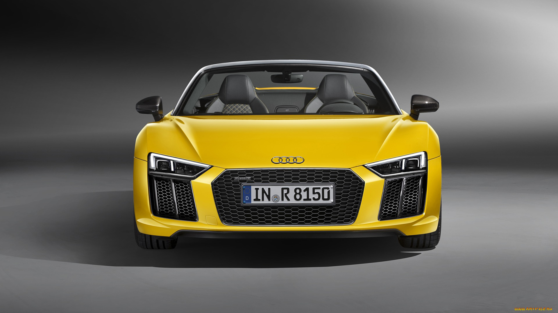 audi, r8, v10, spyder, 2017, автомобили, audi, жёлтый, 2017, spyder, v10, r8