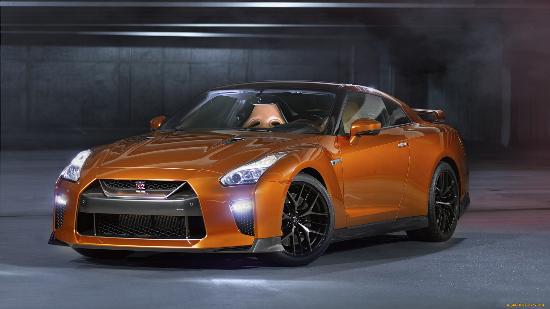 nissan, gt-r, 2017, автомобили, nissan, datsun, gt-r, оранжевый, 2017