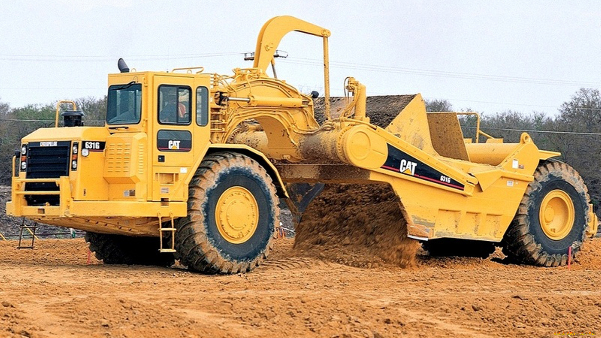 техника, строительная, техника, авто, caterpillar, cat, 631g, scraper, катерпиллер, спецтехника