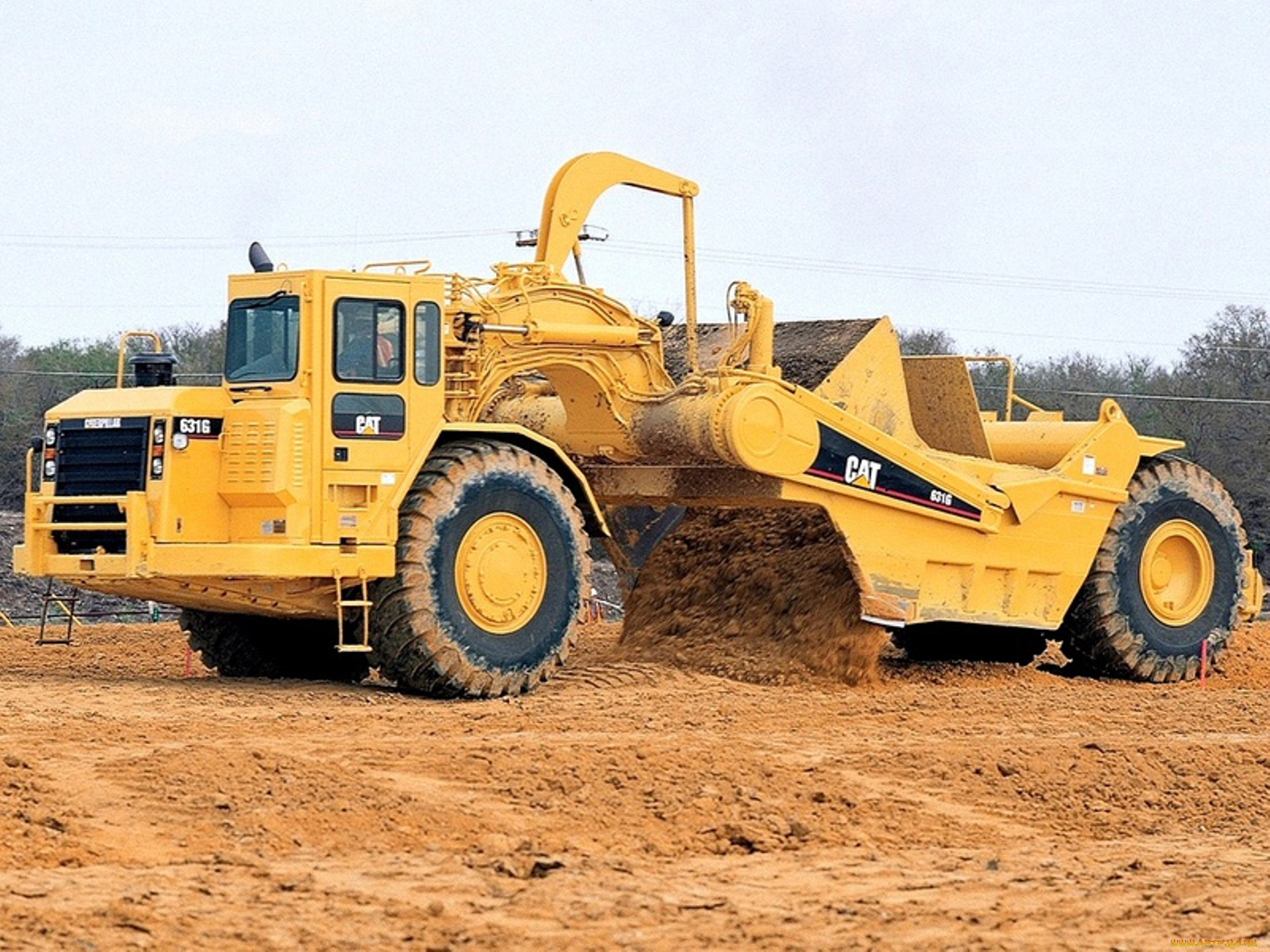 техника, строительная, техника, авто, caterpillar, cat, 631g, scraper, катерпиллер, спецтехника