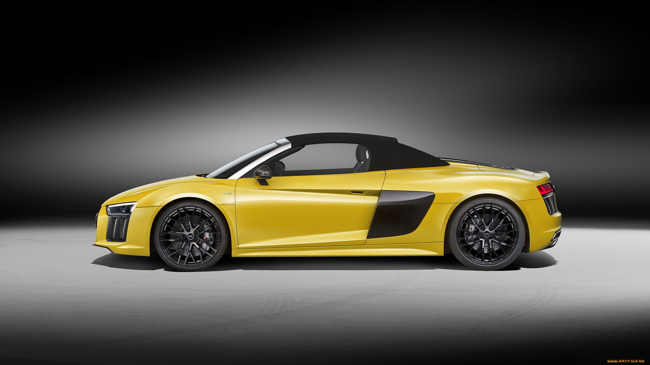 audi, r8, v10, spyder, 2017, автомобили, audi, жёлтый, 2017, spyder, v10, r8