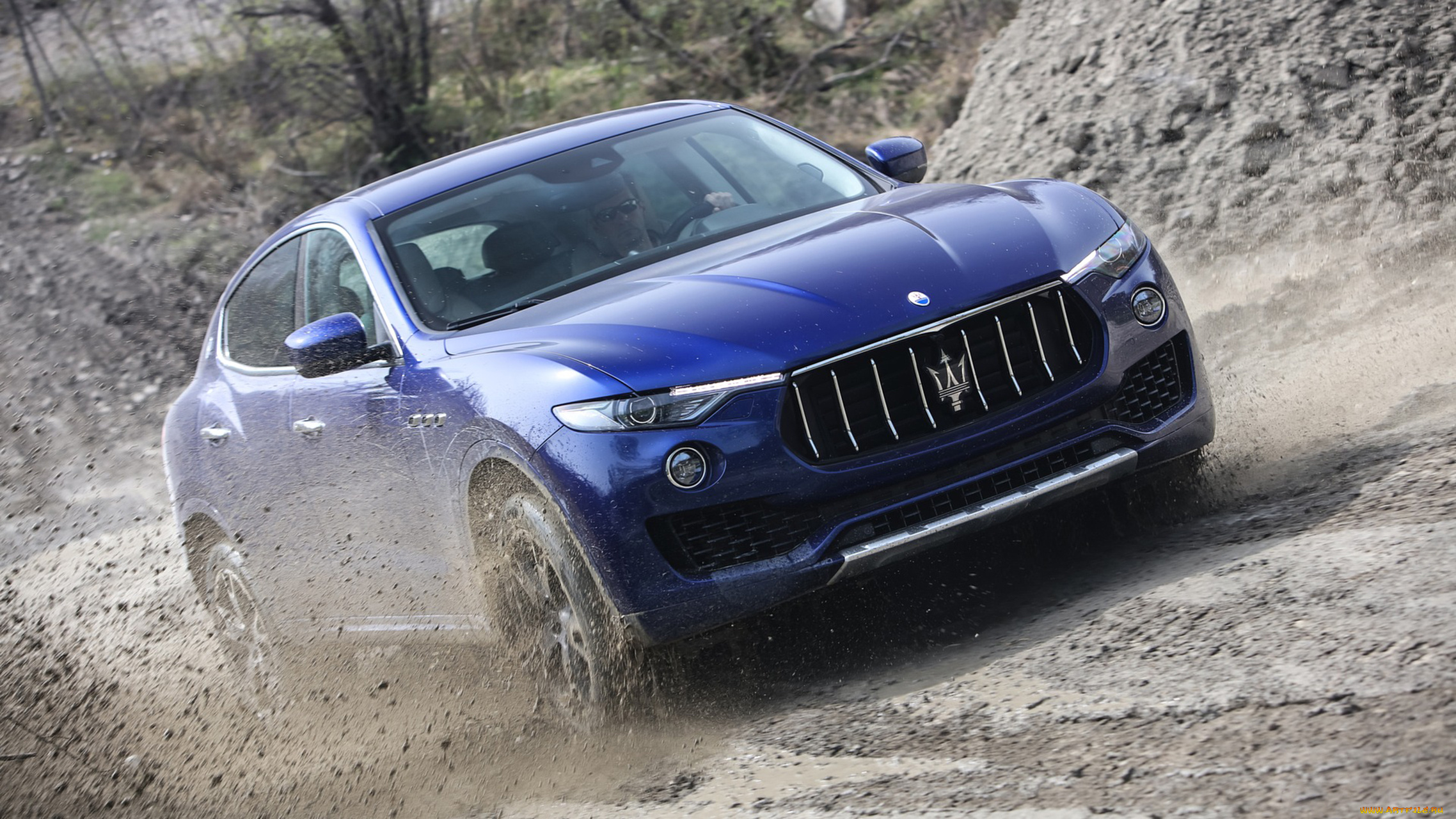 maserati, levante, 2017, автомобили, maserati, синий, 2017, levante