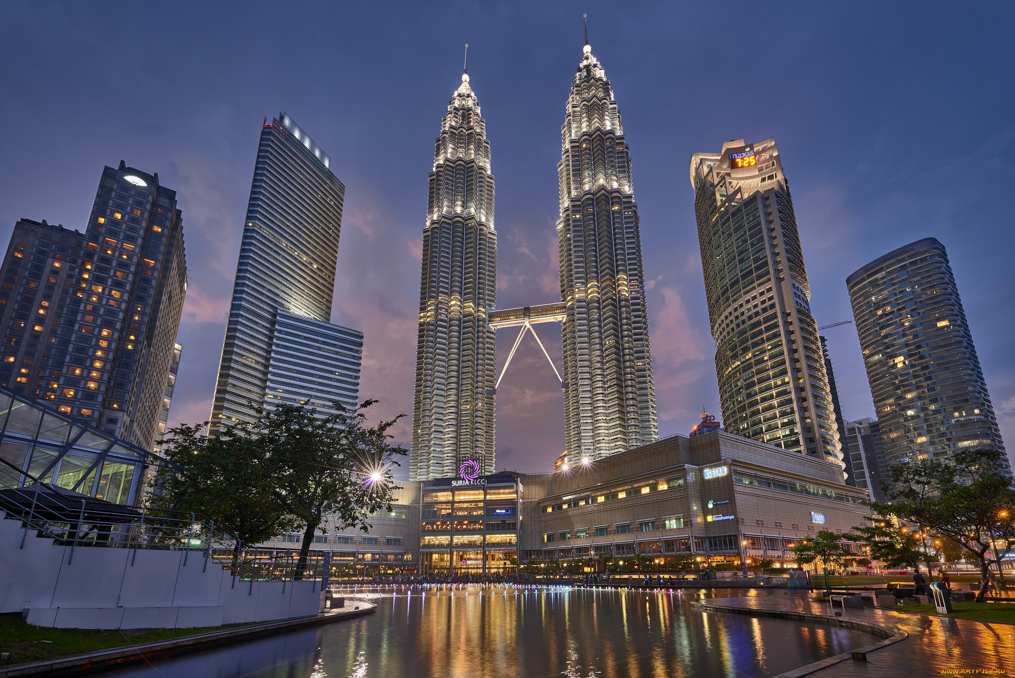 petronas, twin, towers, города, куала-лумпур, , малайзия, простор