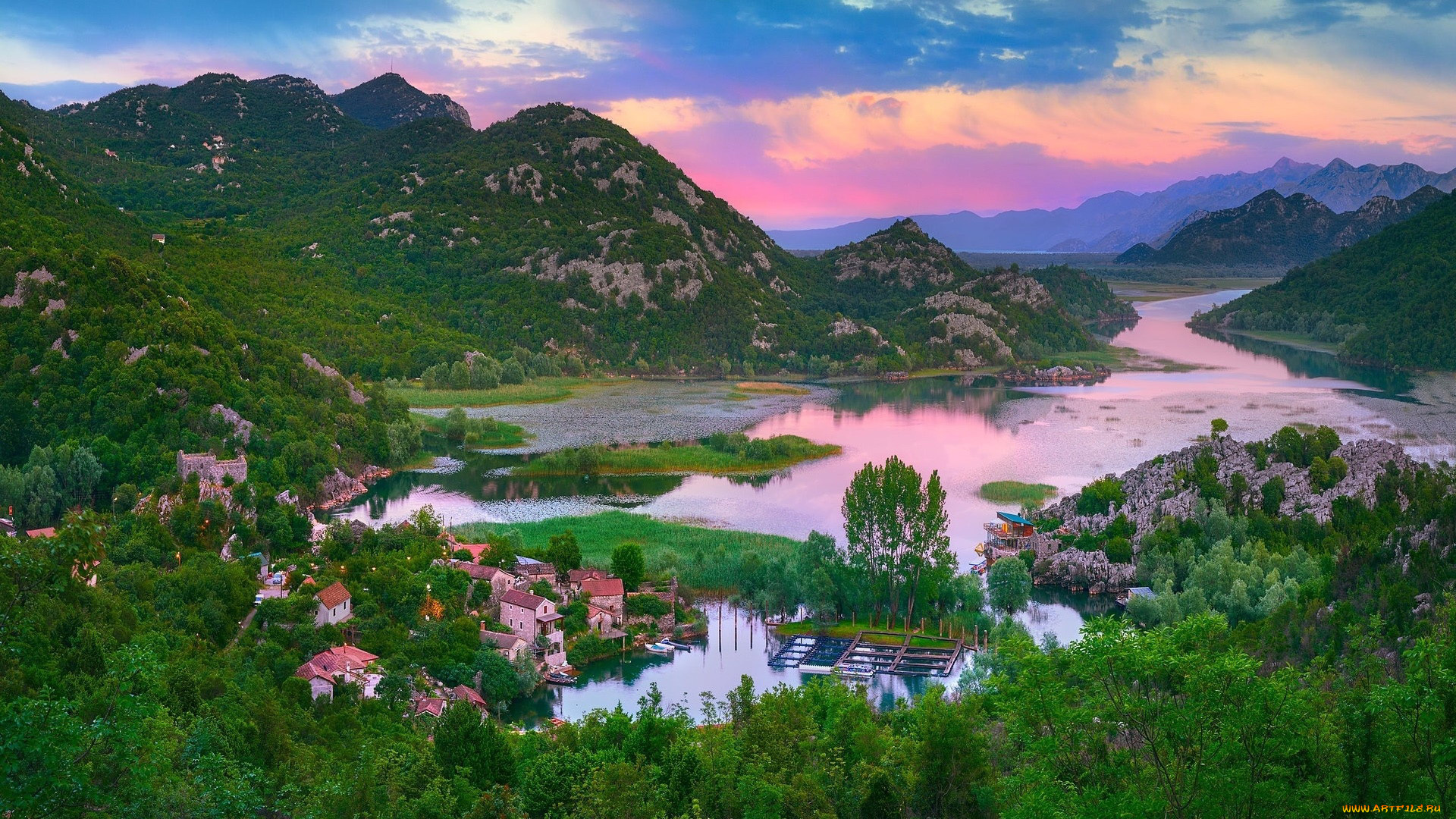 karuc, montenegro, города, -, панорамы
