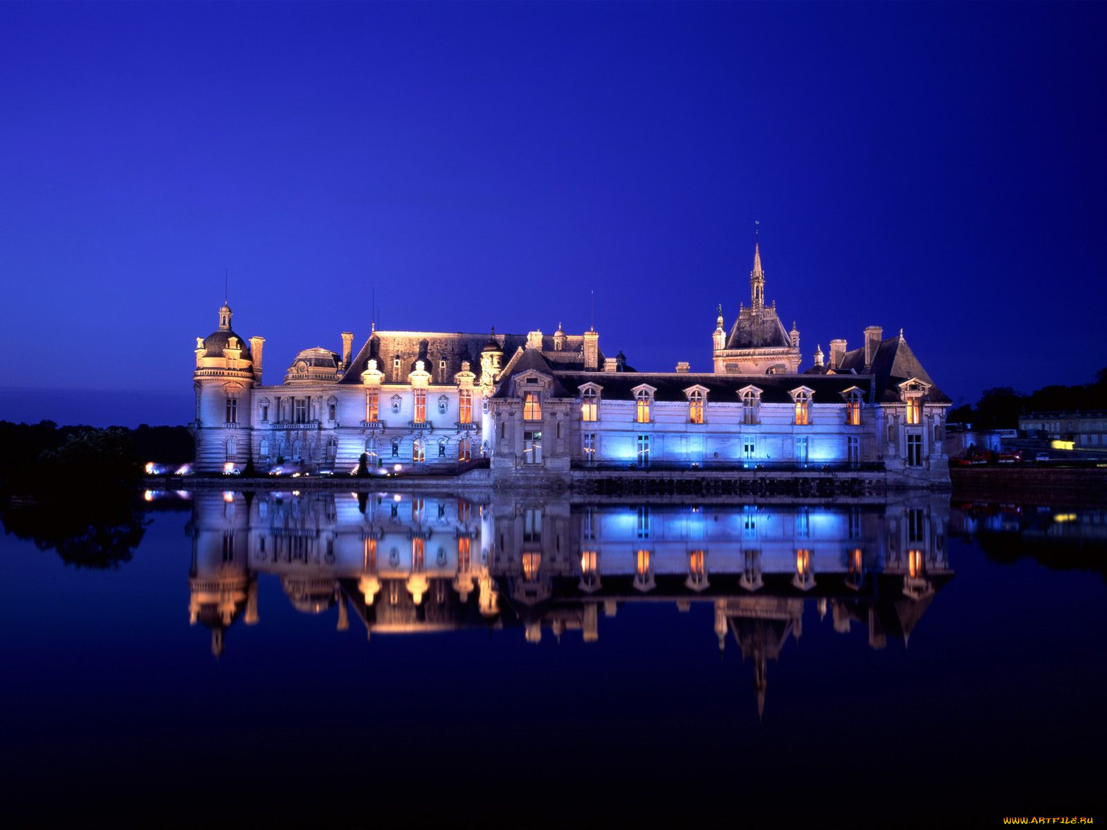 chateaude, chantilly, france, города, замки, луары, франция