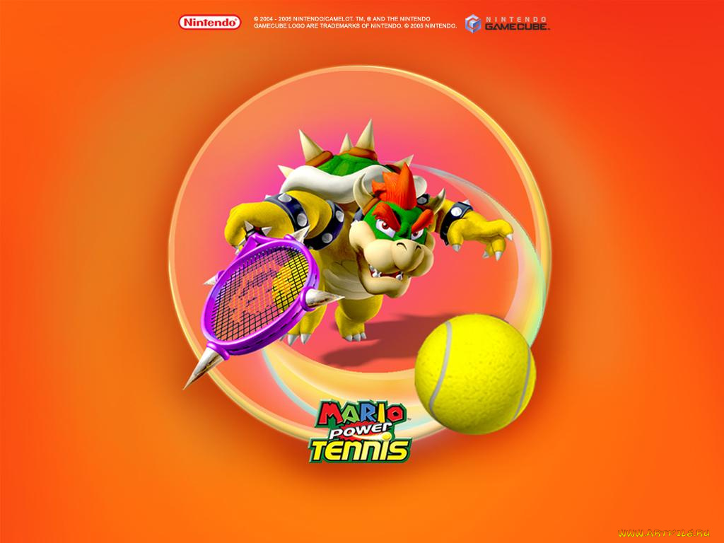 mario, power, tennis, видео, игры