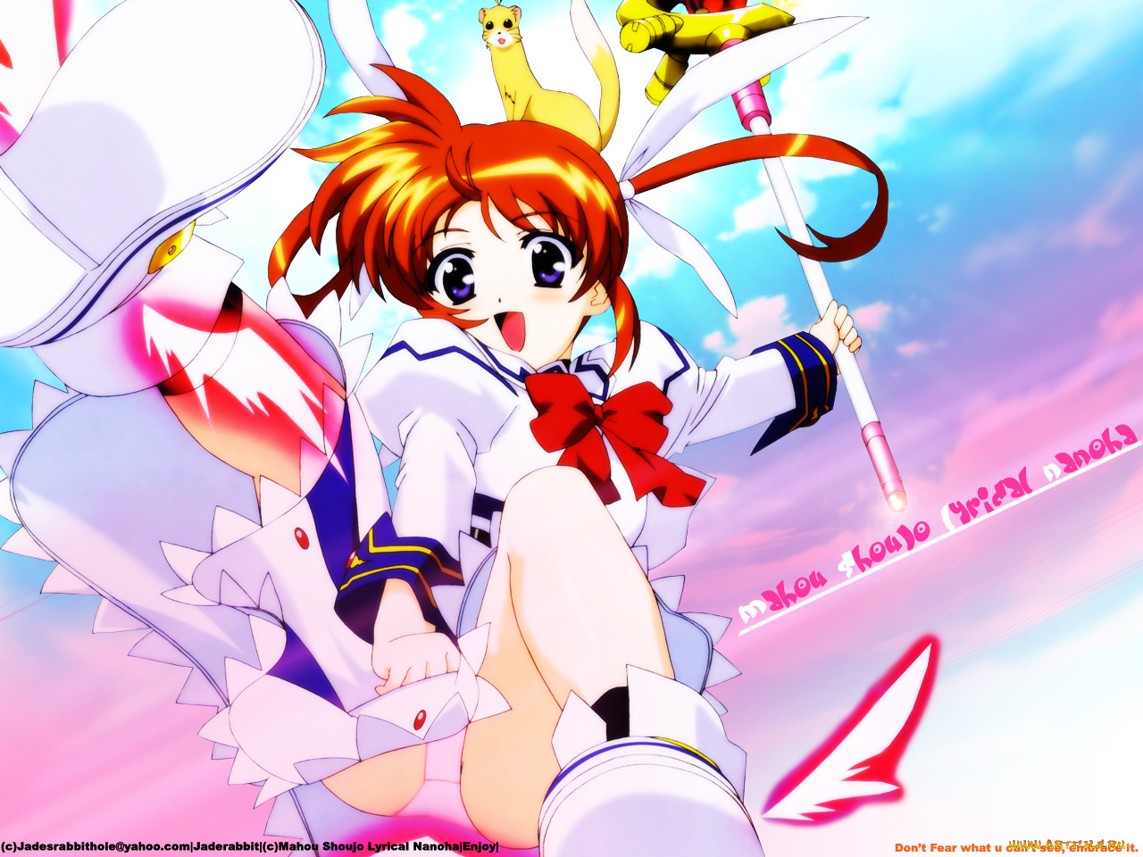 аниме, mahou, shoujo, lyrical, nanoha