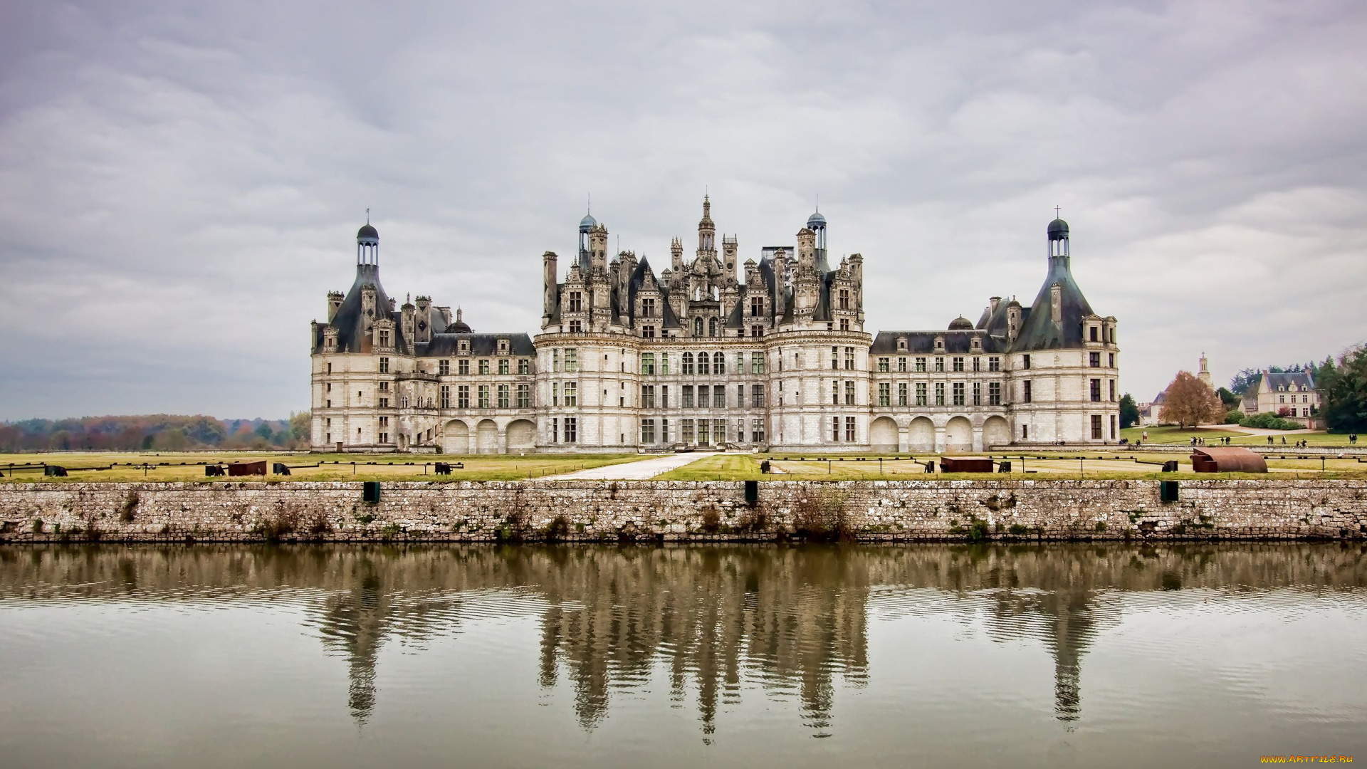 chambord, castle, france, города, замки, луары, франция