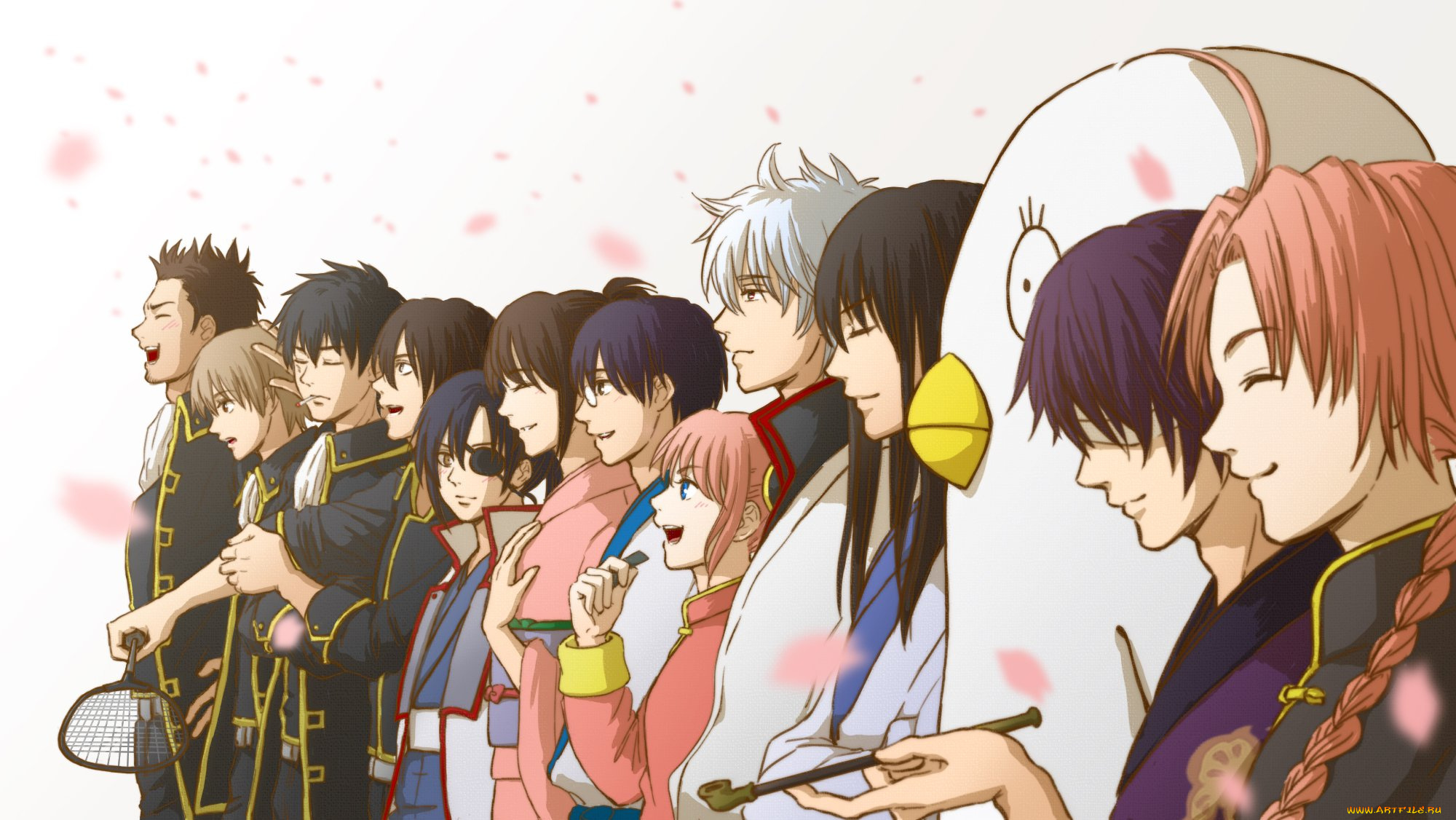 аниме, gintama, арт, гинтама, парни