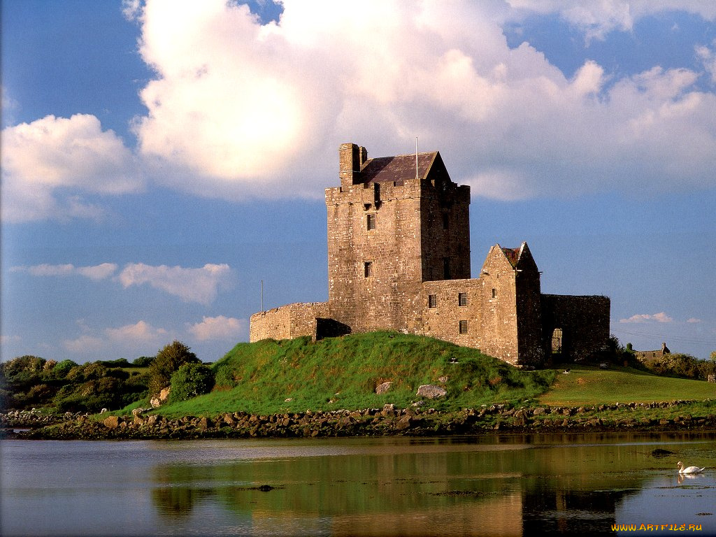 ireland, города, дворцы, замки, крепости, замок, дангвайр, ирландия, dunguaire, castle