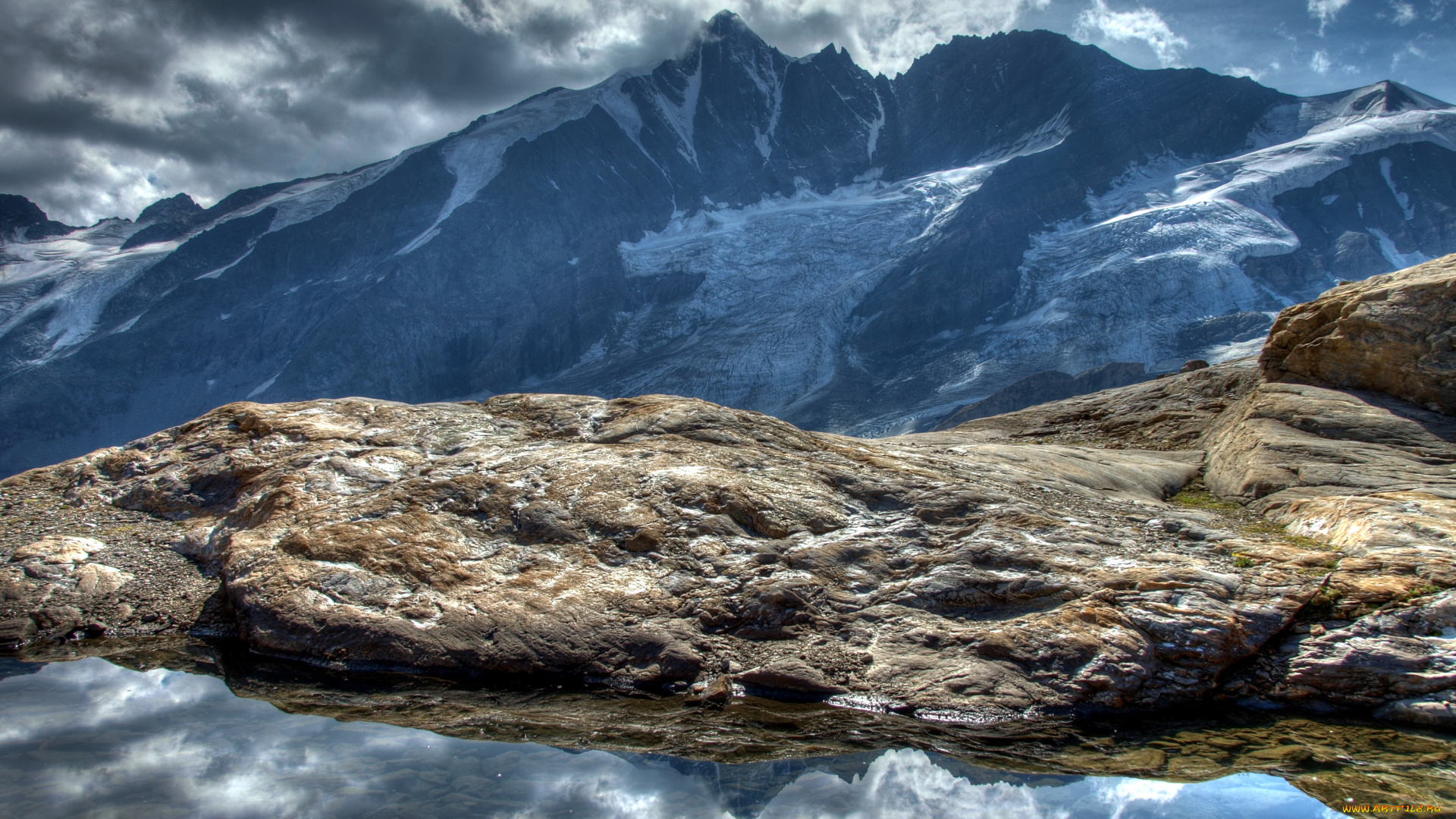 austrian, alps, природа, горы, снег