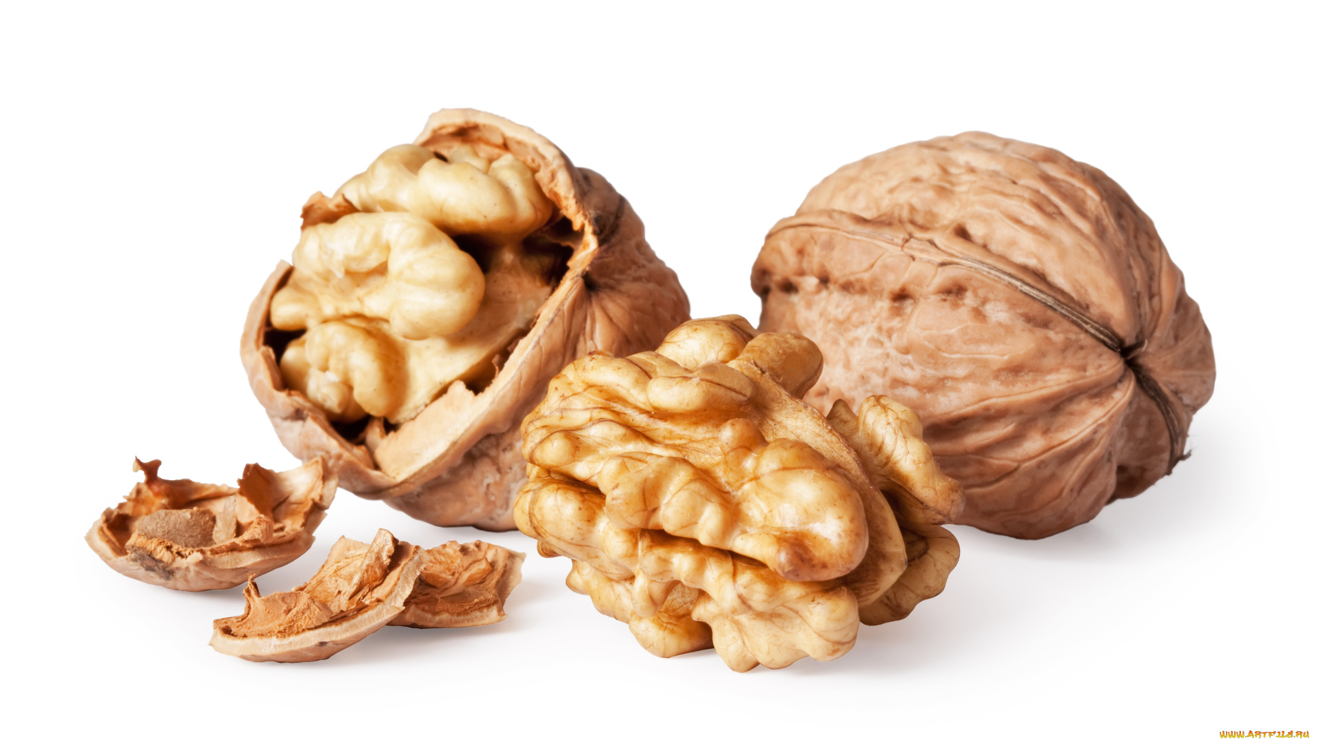walnuts, еда, орехи, каштаны, грецкие, скорлупа, ядро