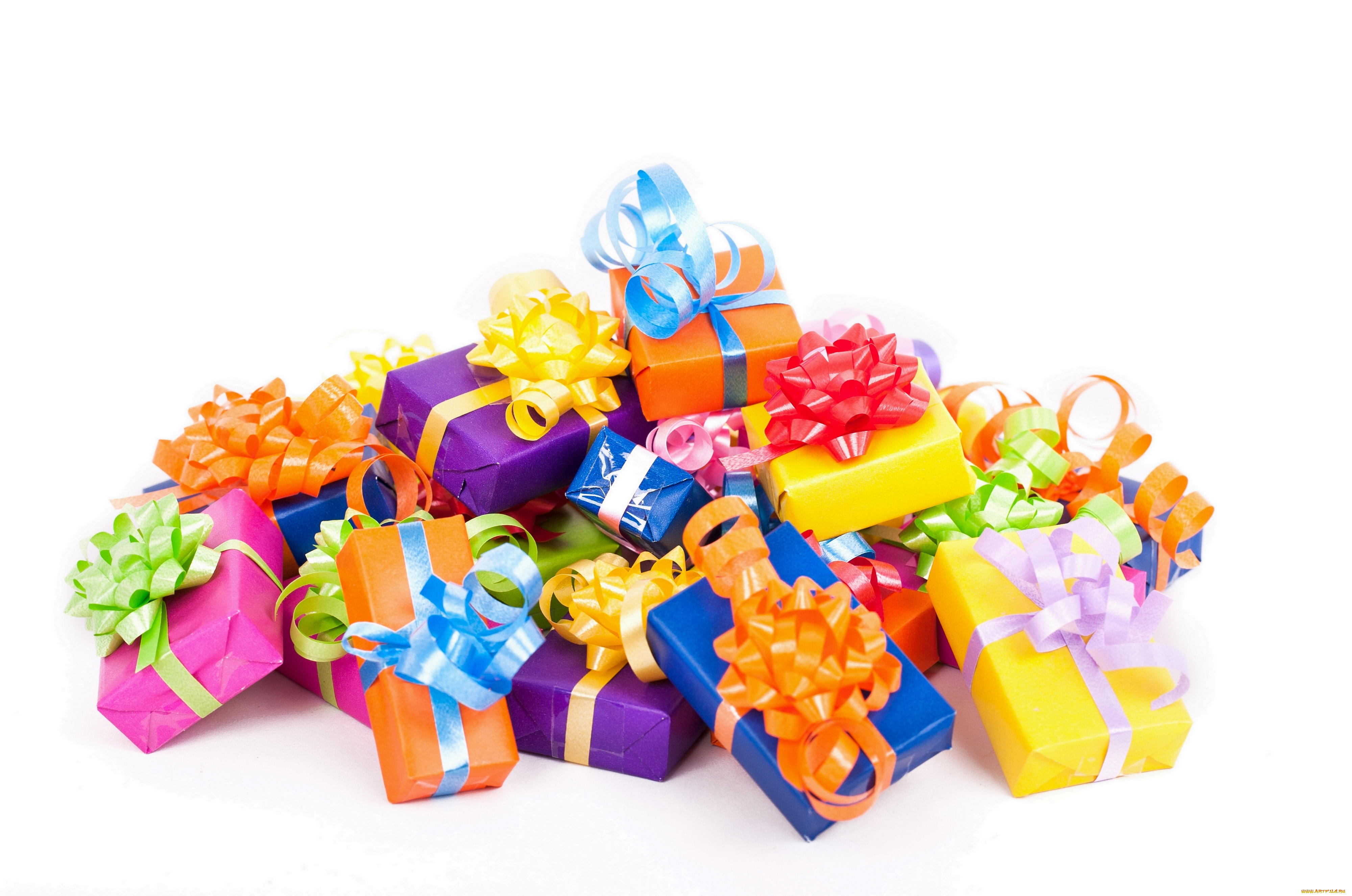 праздничные, подарки, коробочки, бантики