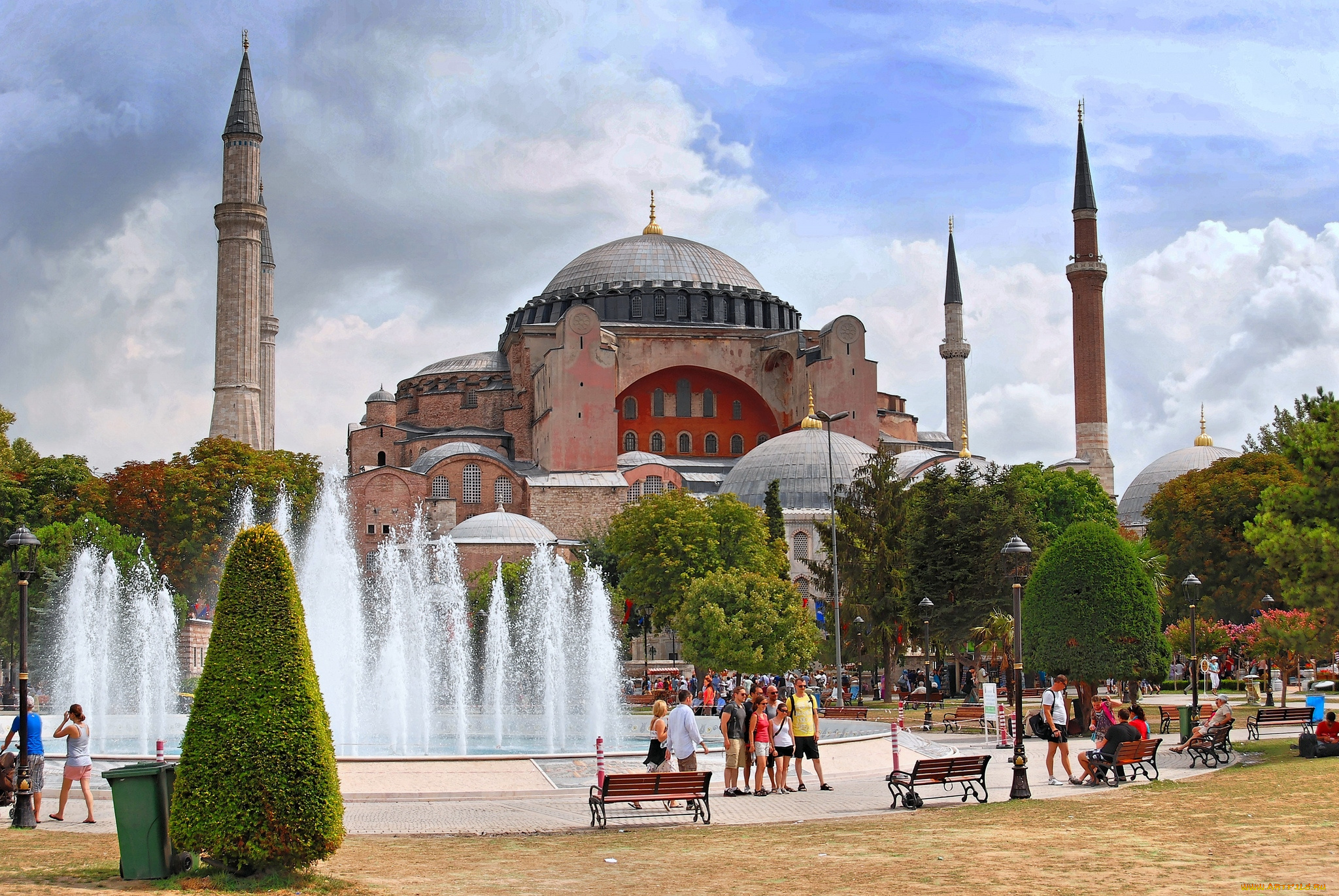 города, стамбул, , турция, фонтаны, мечеть