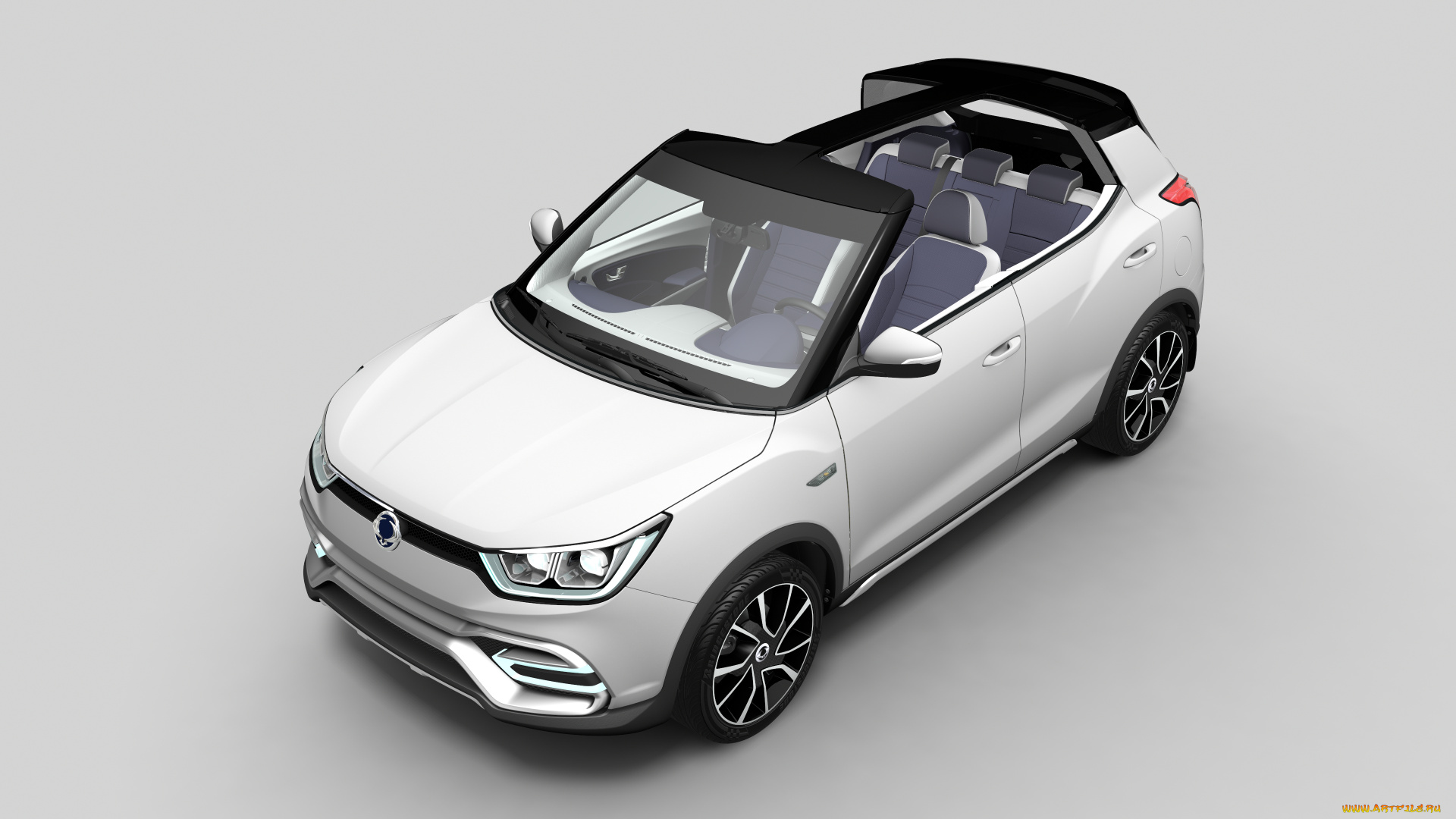 автомобили, ssang, yong, ssangyong, concept, xiv-air, светлый, 2014г