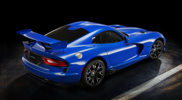 обоя автомобили, dodge, синий, 2-0, ta, viper, 2015г