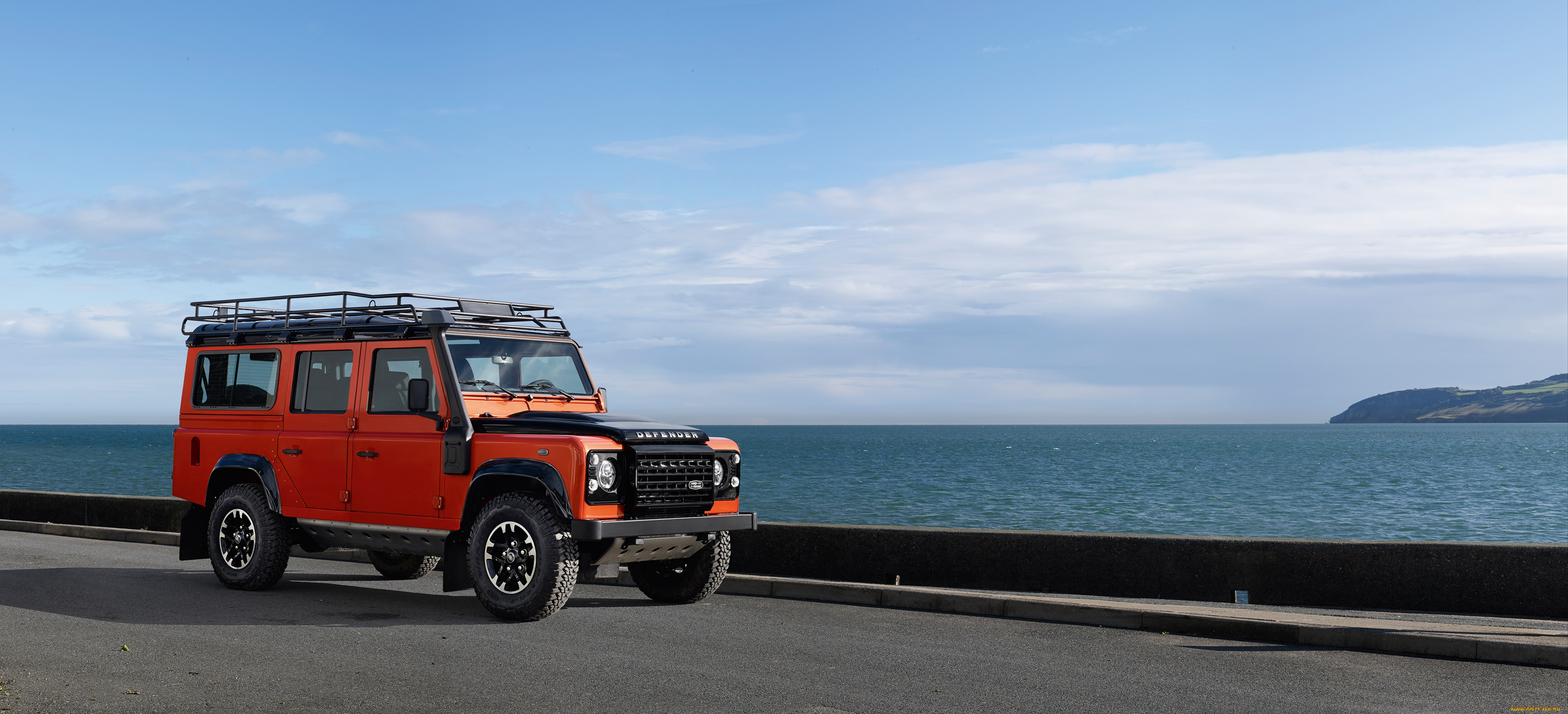 автомобили, land-rover, land, rover, defender, 110, adventure, 2015г, красный