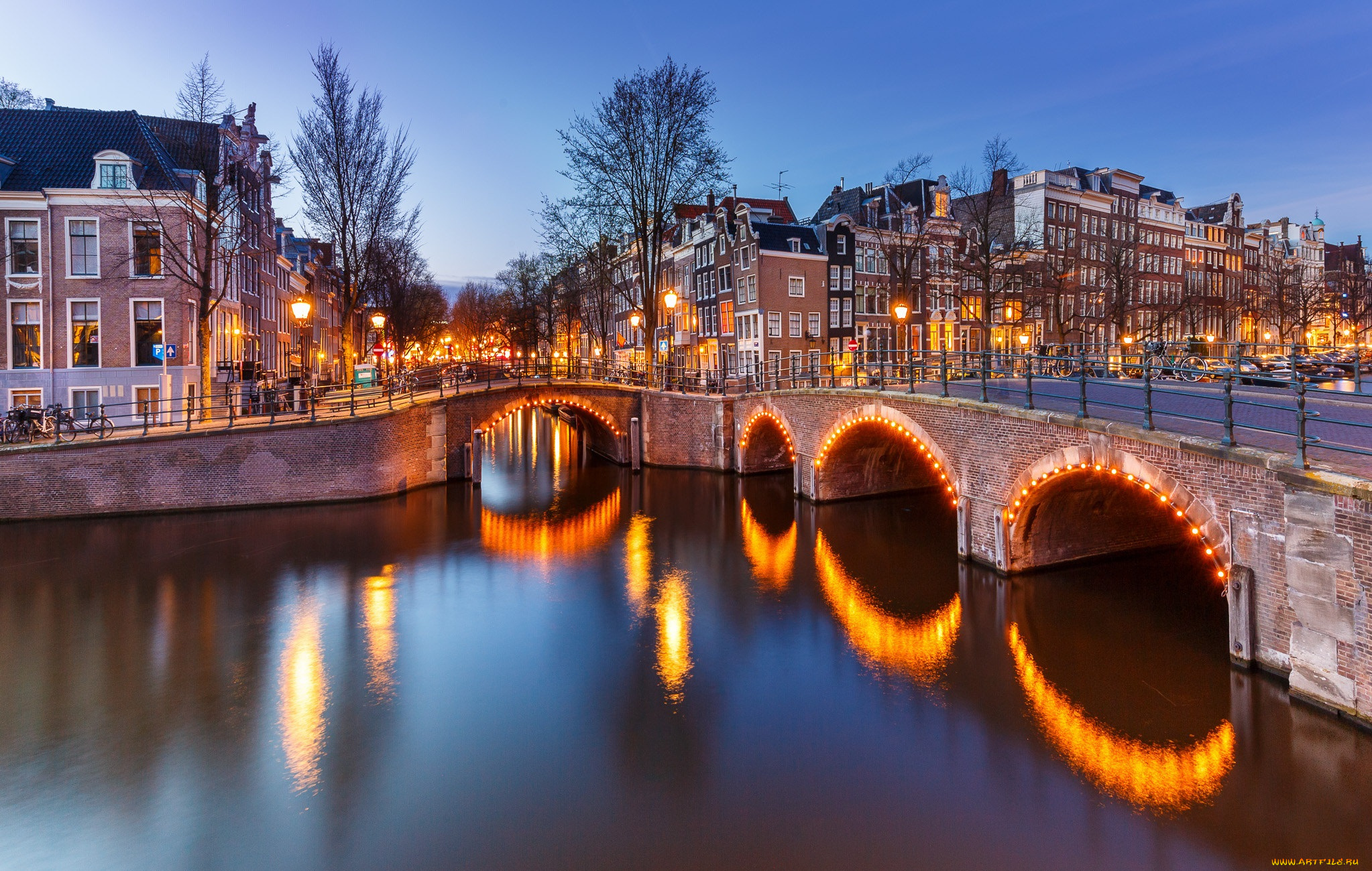 amsterdam, города, амстердам, , нидерланды, канал, мост