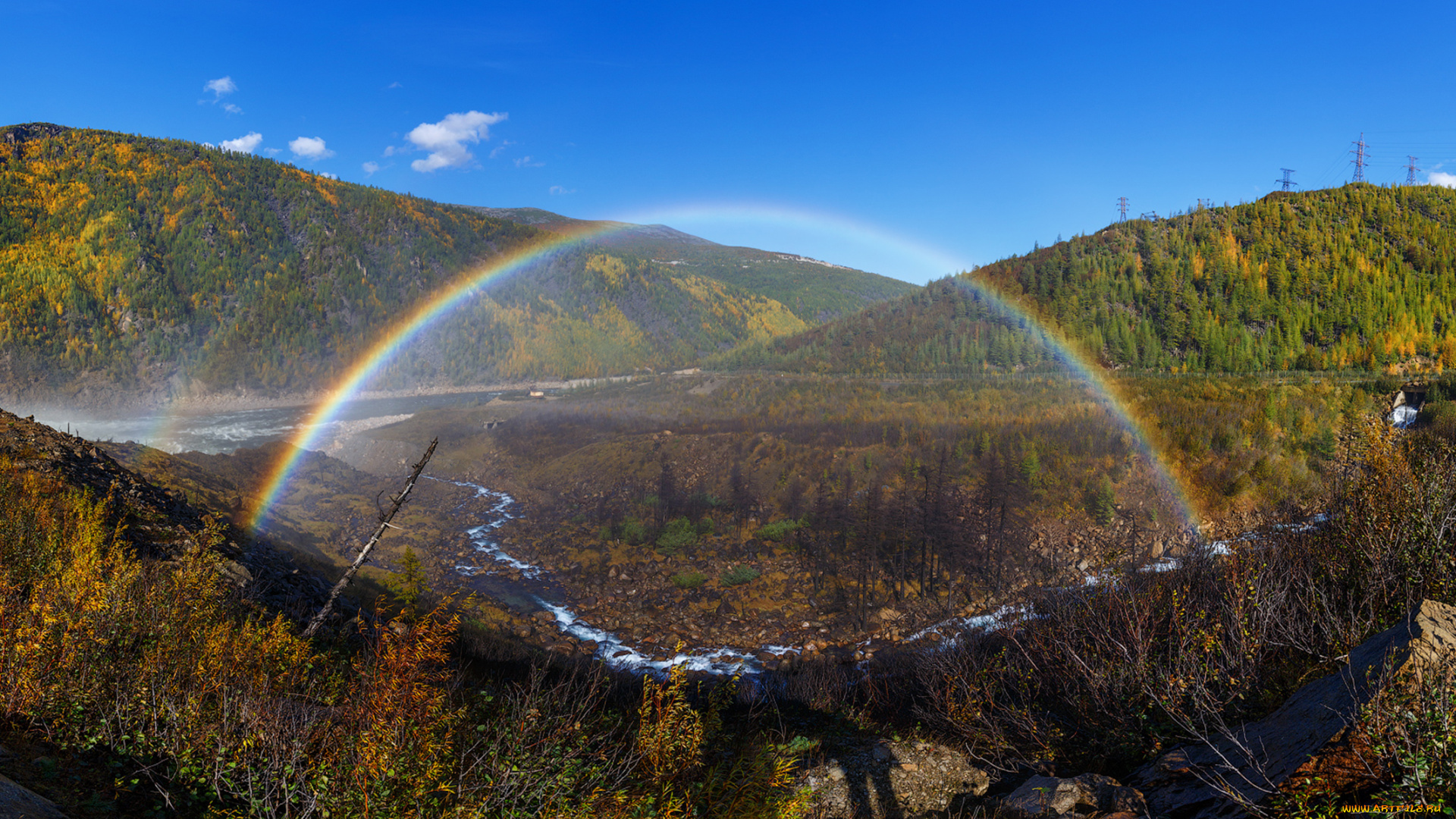 kolyma, природа, радуга, пейзаж, вид, красота, край