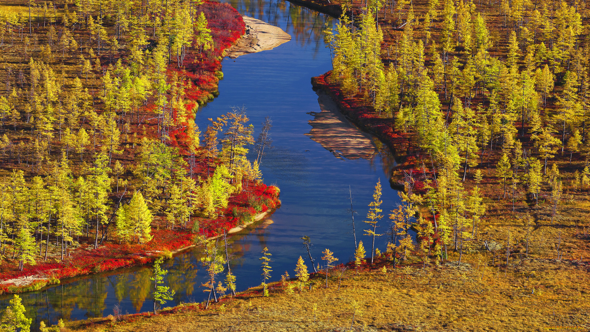 kolyma, природа, реки, озера, осень, пейзаж, река, вид, край, красота