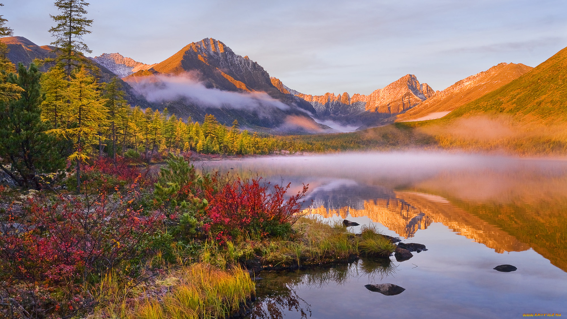 kolyma, природа, реки, озера, озеро, край, красота, осень, пейзаж, вид