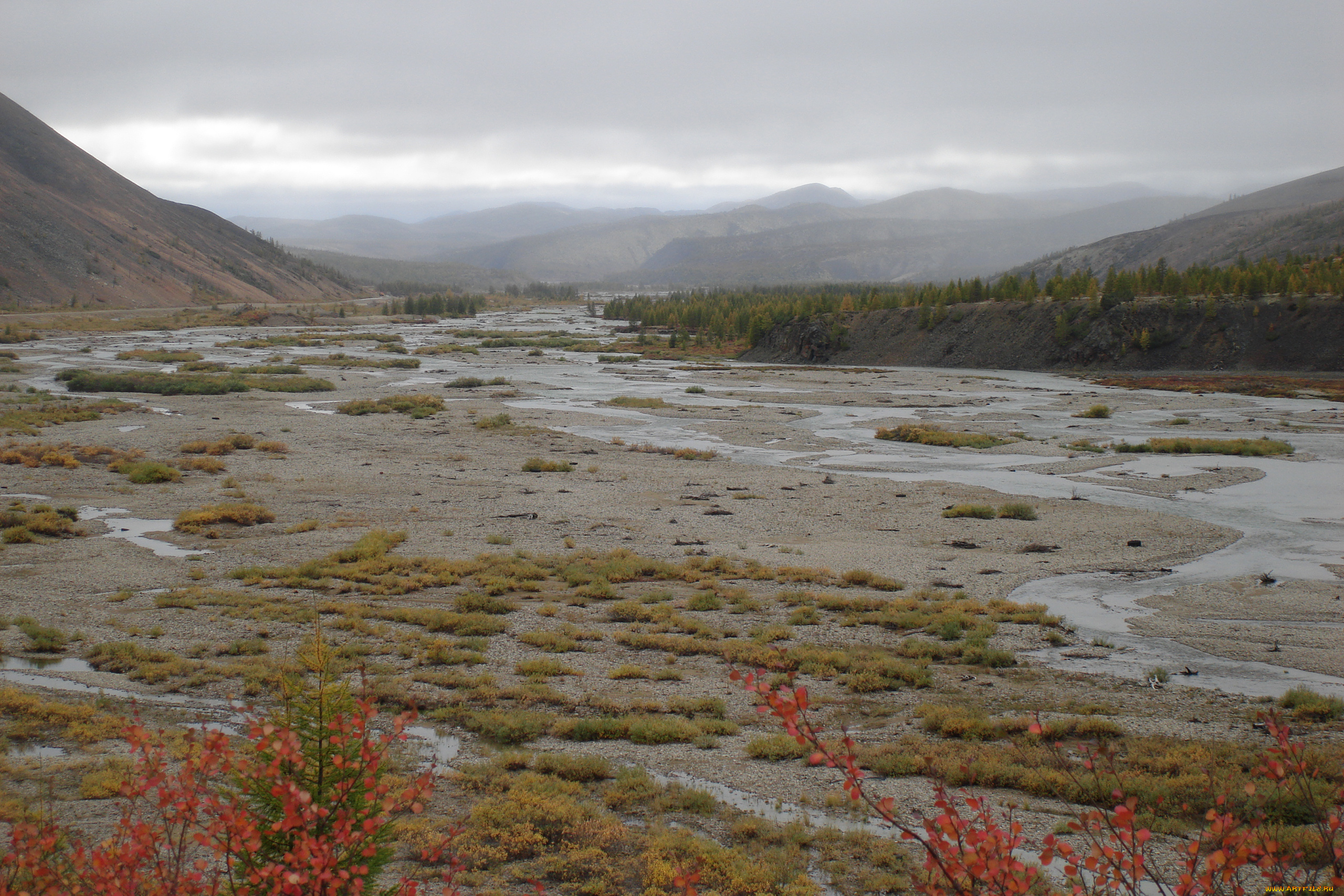 kolyma, природа, реки, озера, край, красота, река, вид, пейзаж, осень