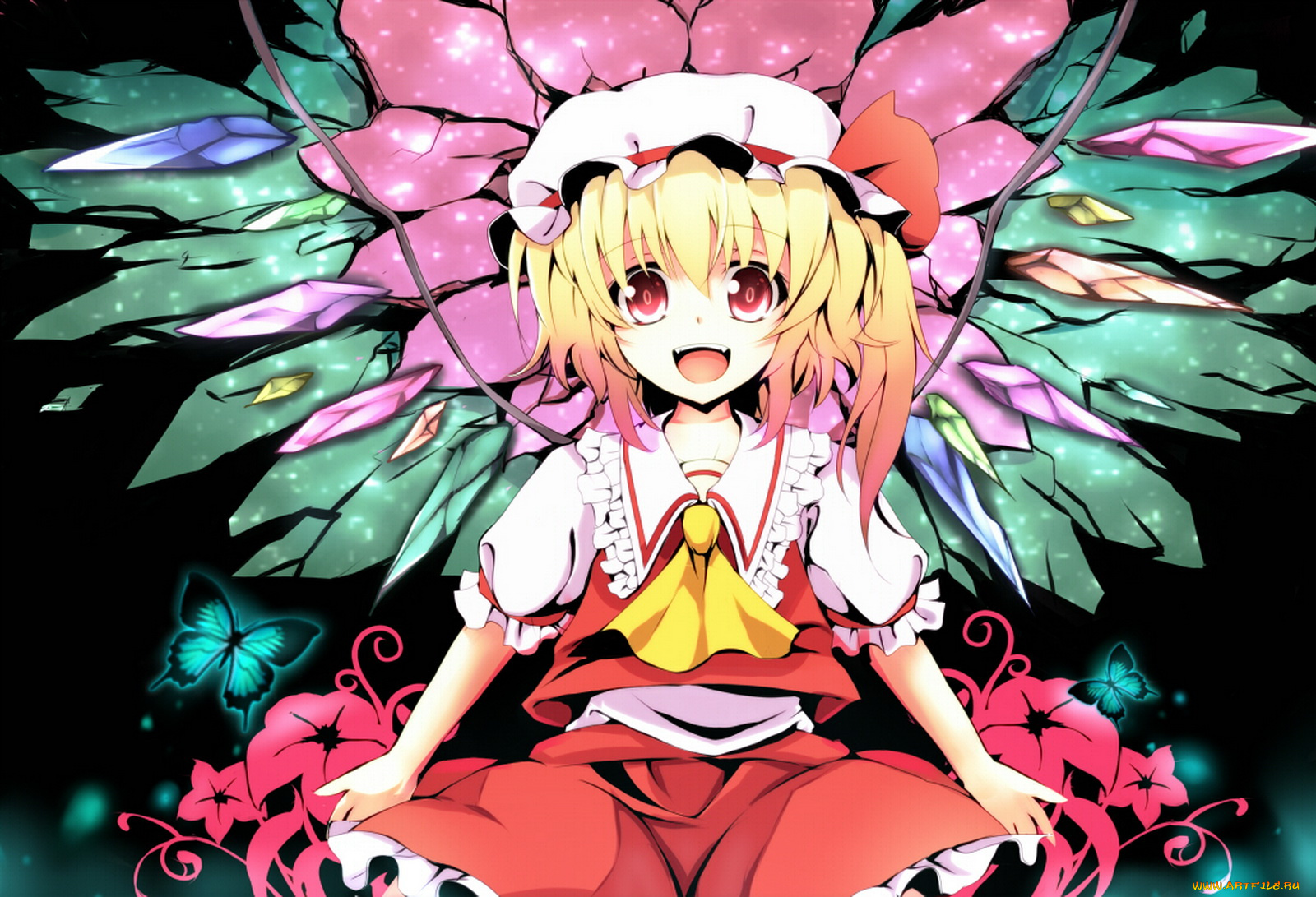 аниме, touhou, фландрия, скарлет