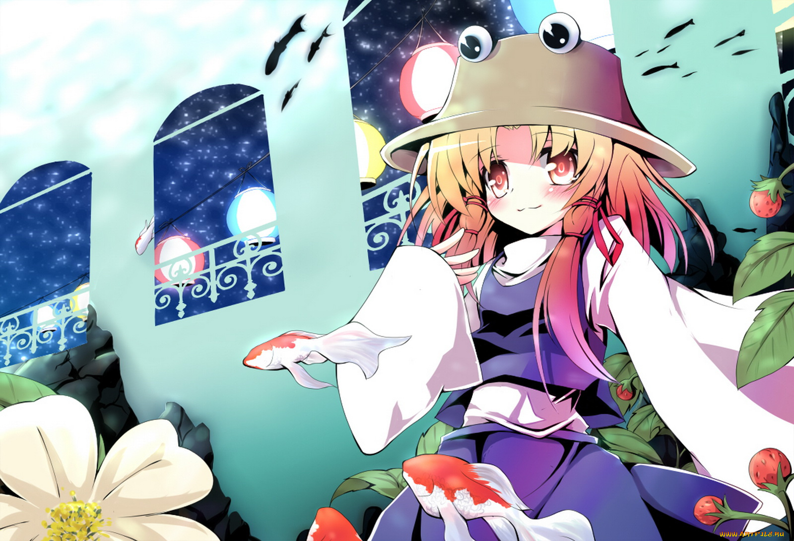 аниме, touhou, сувако, мория