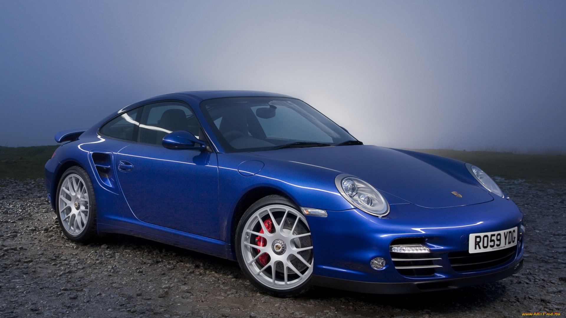 автомобили, pontiac, uk-spec, coupe, 911, porsche, turbo, 2009, синий, 997
