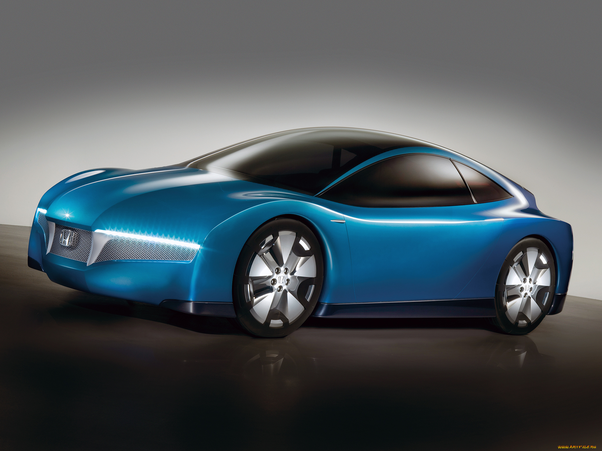 автомобили, honda, small, hybrid, sports, concept, 2007, синий