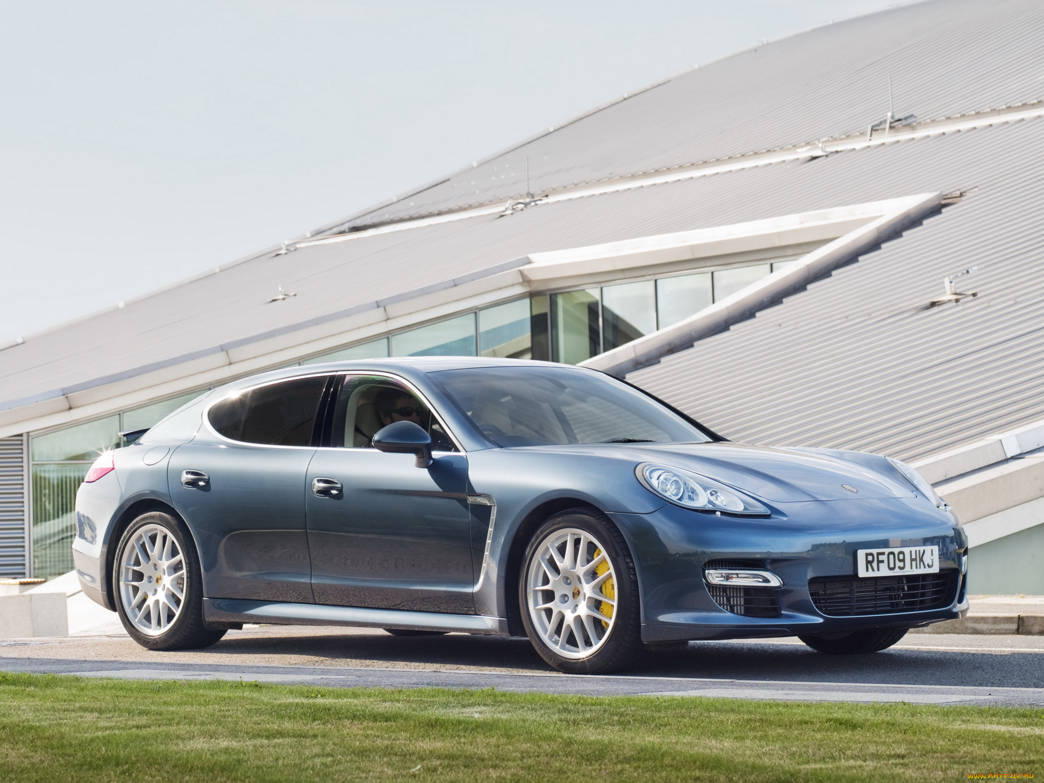 автомобили, porsche, uk-spec, turbo, panamera, синий, 2009, 970