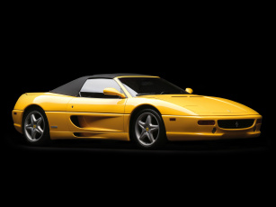 Картинка автомобили ferrari желтый 1994г us-spec spider f355