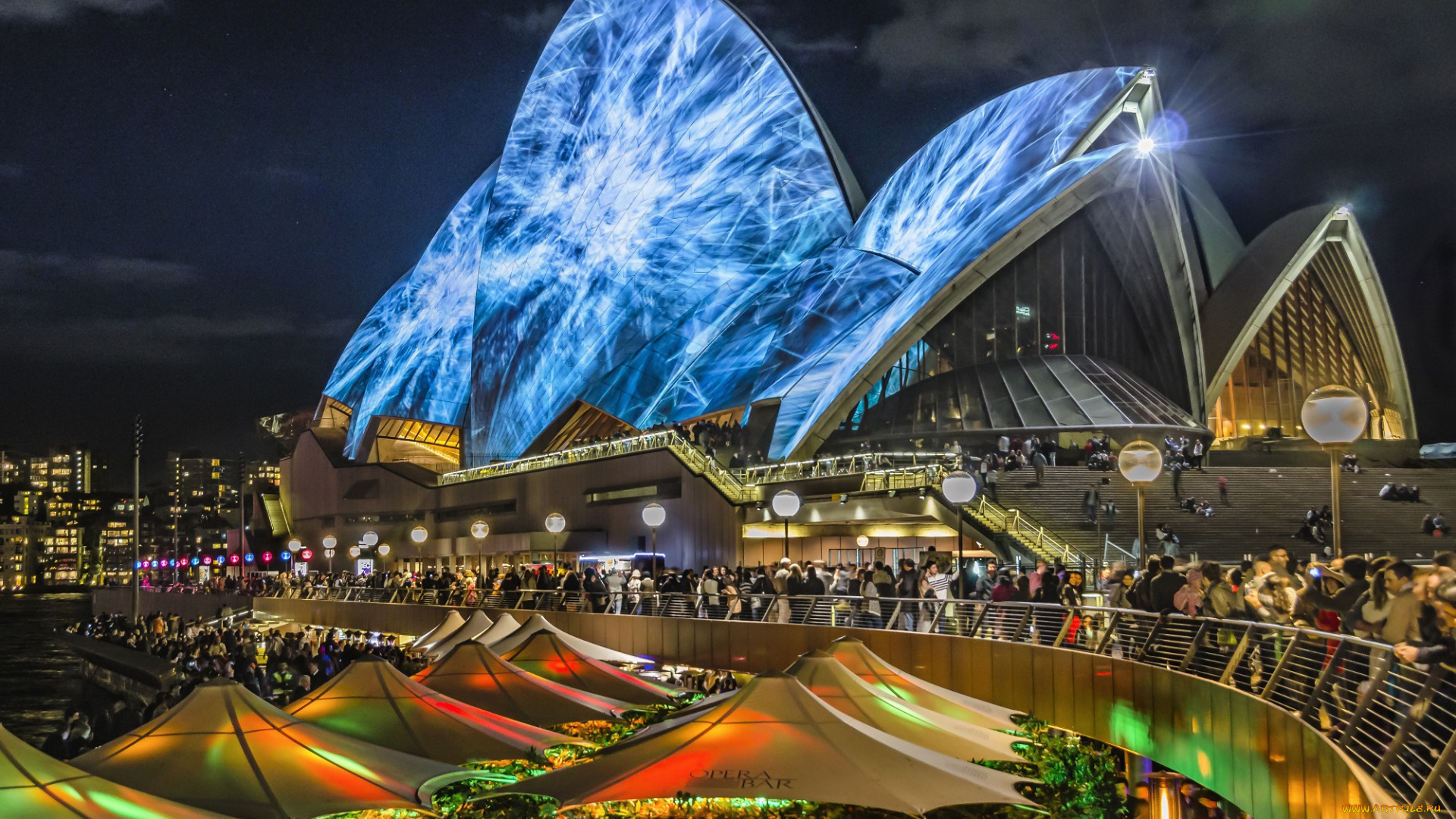 sydney, opera, house, города, сидней, , австралия, опера, здание, площадь, ночь