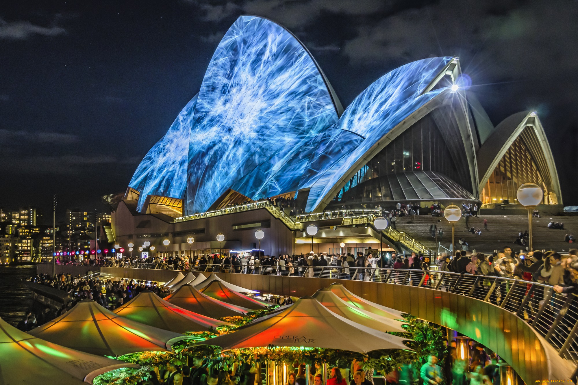 sydney, opera, house, города, сидней, , австралия, опера, здание, площадь, ночь