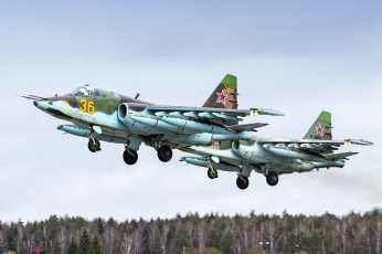 Картинка su-25bm авиация боевые+самолёты ввс россия