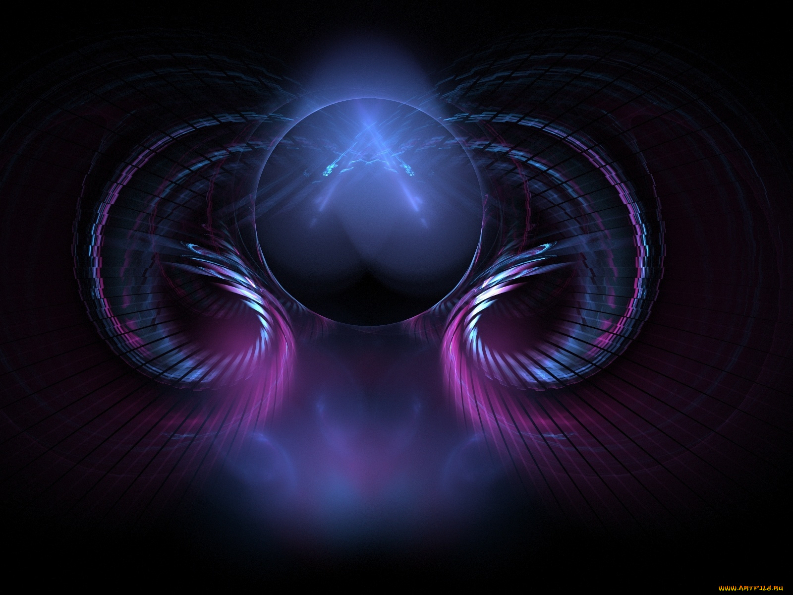 3д, графика, fractal, фракталы, фон, цвета, узор