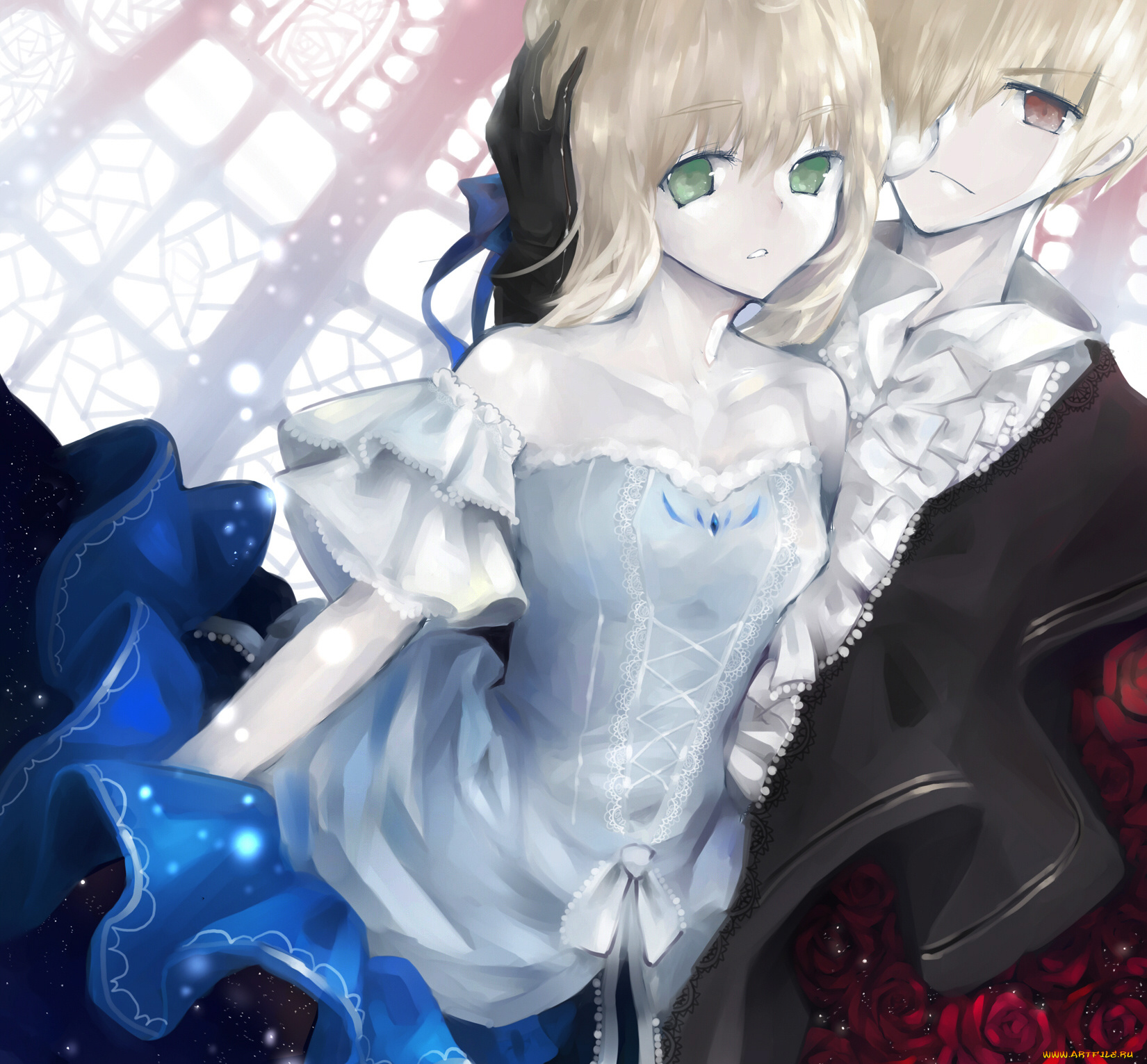 аниме, fate, stay, night, gilgamesh, fatestay, saber