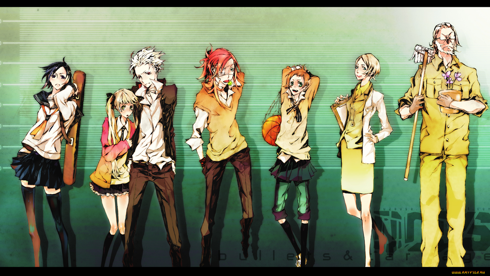 аниме, dogs, bullets, carnage, haine, badou, naoto, mihai, mimi, nill