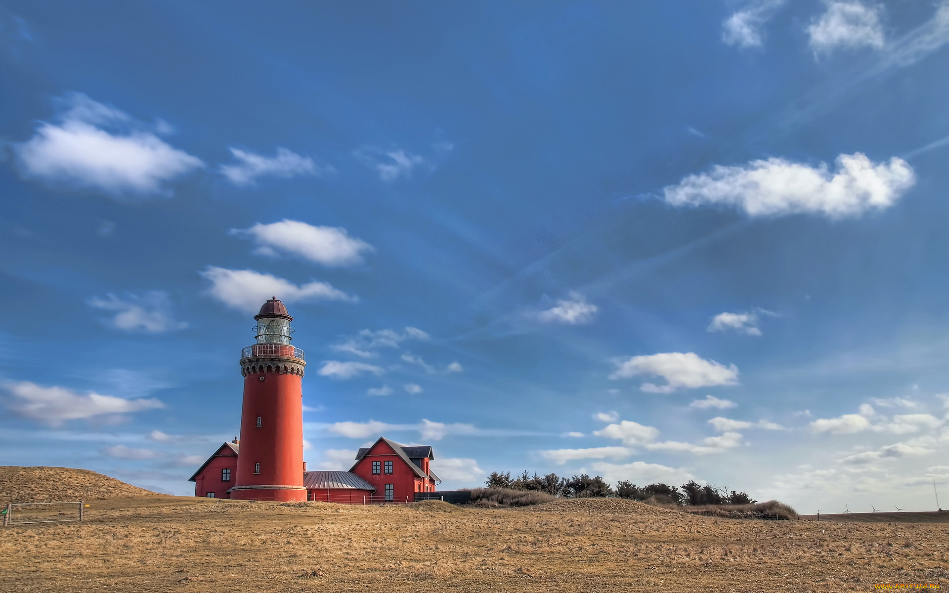 природа, маяки, denmark, midtjylland, ferring, bovbjerg, lighthouse